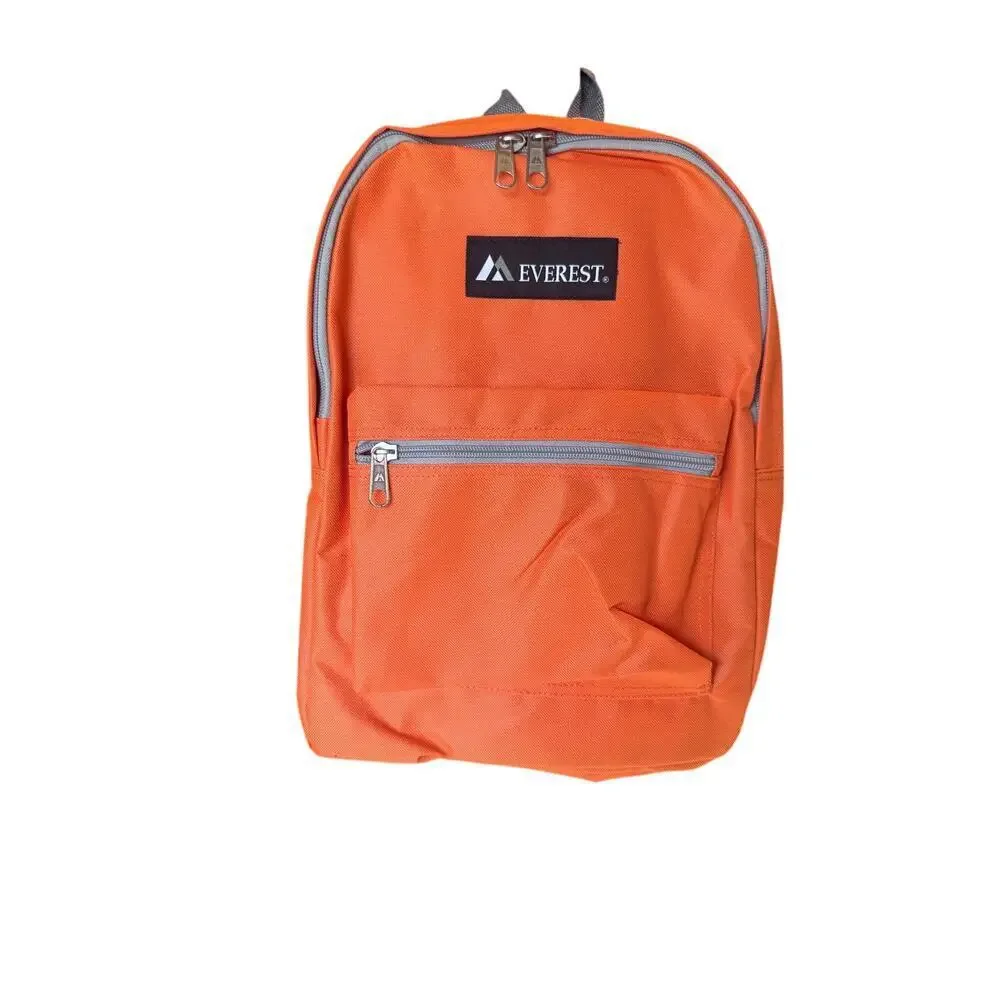 Everest Basic Backpack, Orange, One Size High Visibility